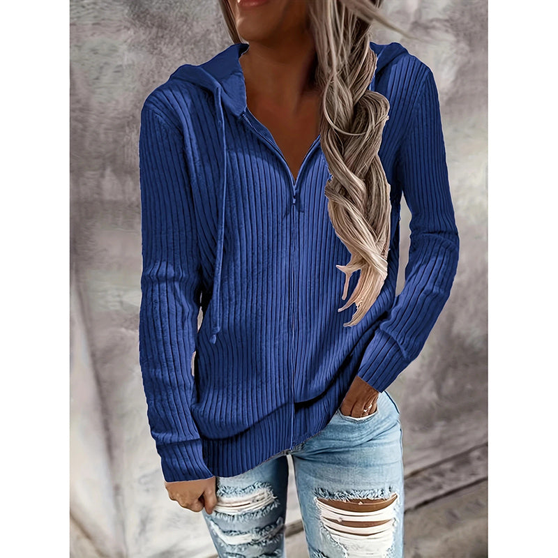 Women's Zip Up Hoodies Sweatshirts Sweater Fall Outfits Casual Long Sleeve Drawstring Jackets
