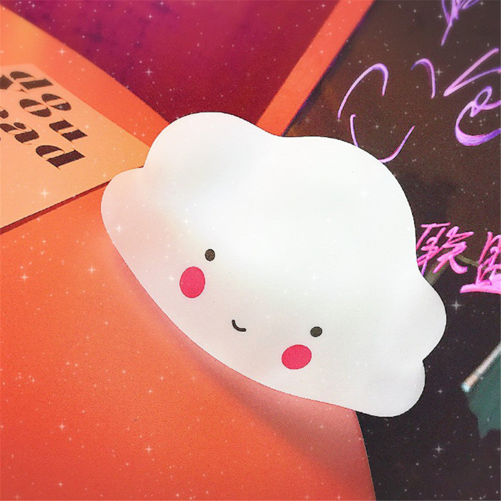 Home bedroom decoration white cloud night light