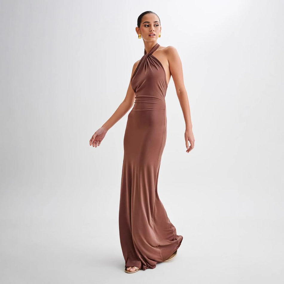 Ins Bodycon Halter Dress