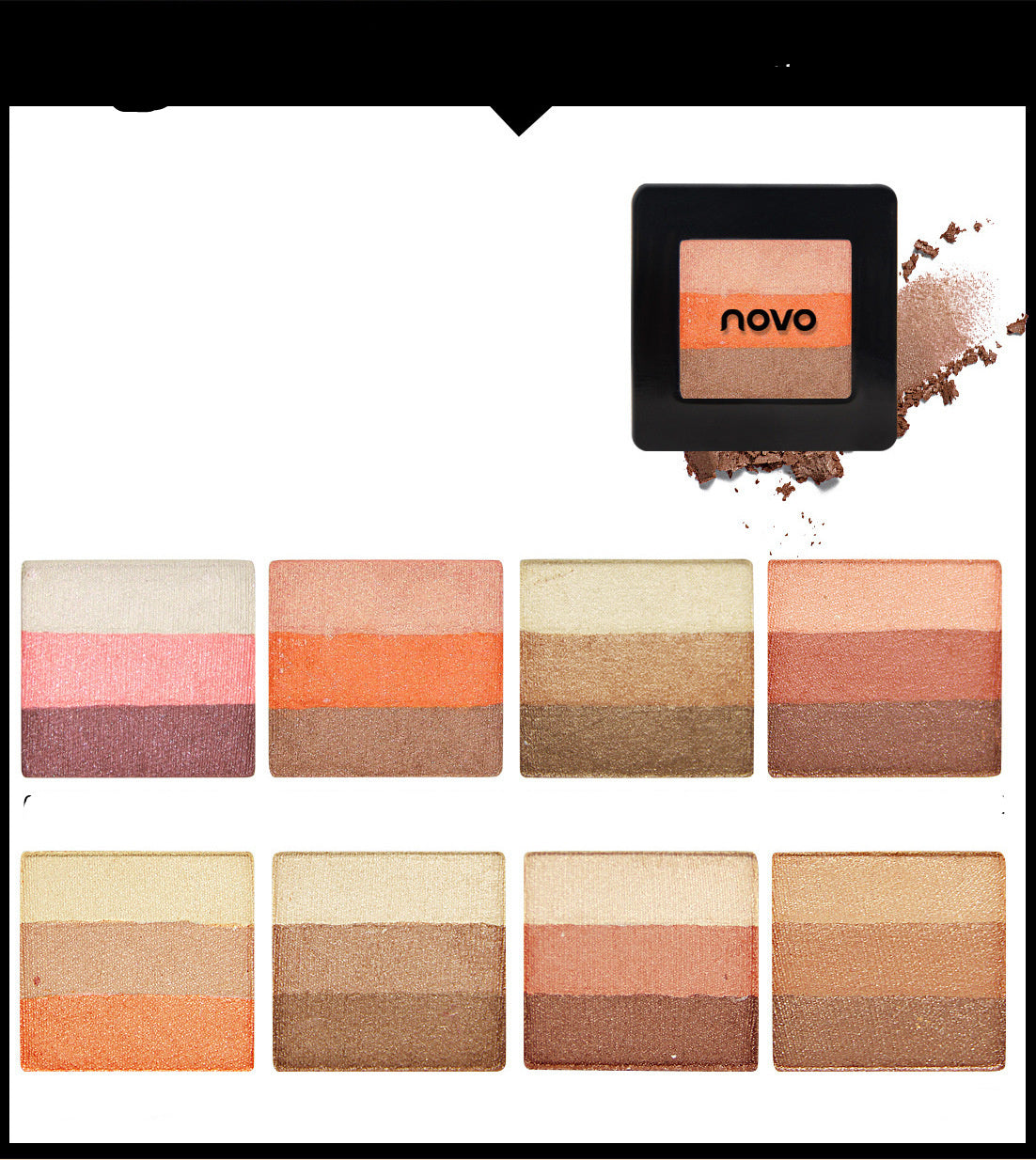 Trichromatic eye shadow