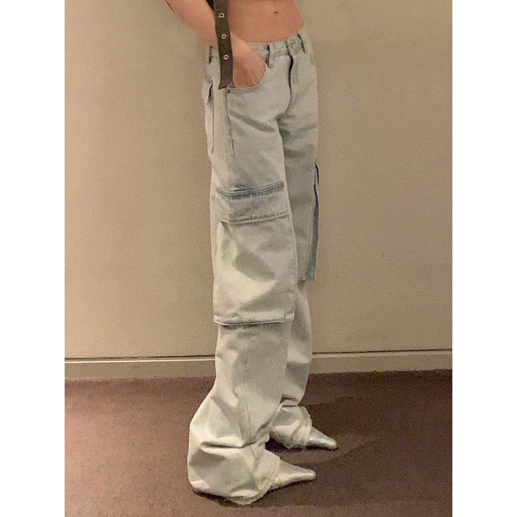 Fashion Personality Straight-leg Trousers Women