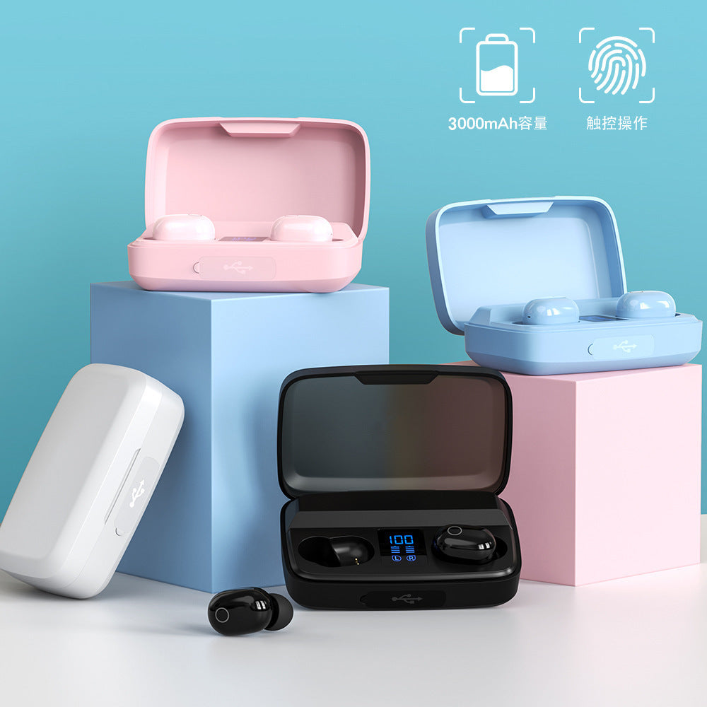 Mobile power wireless bluetooth headset