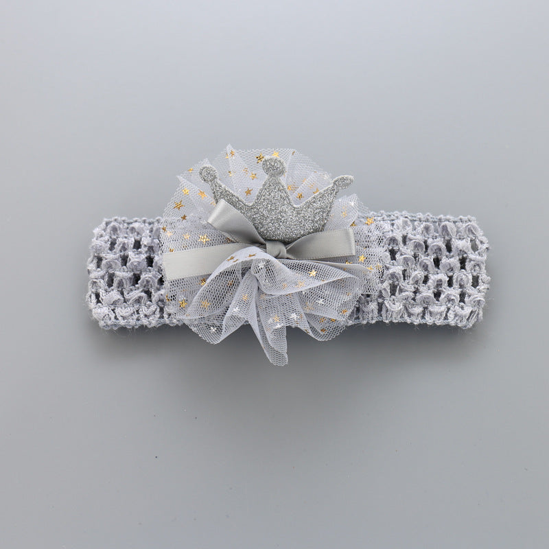 Hundred Days Baby Red Crown Headband One Year Old Baby Girl Headdress