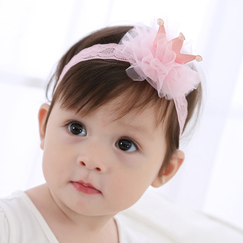 Hundred Days Baby Red Crown Headband One Year Old Baby Girl Headdress