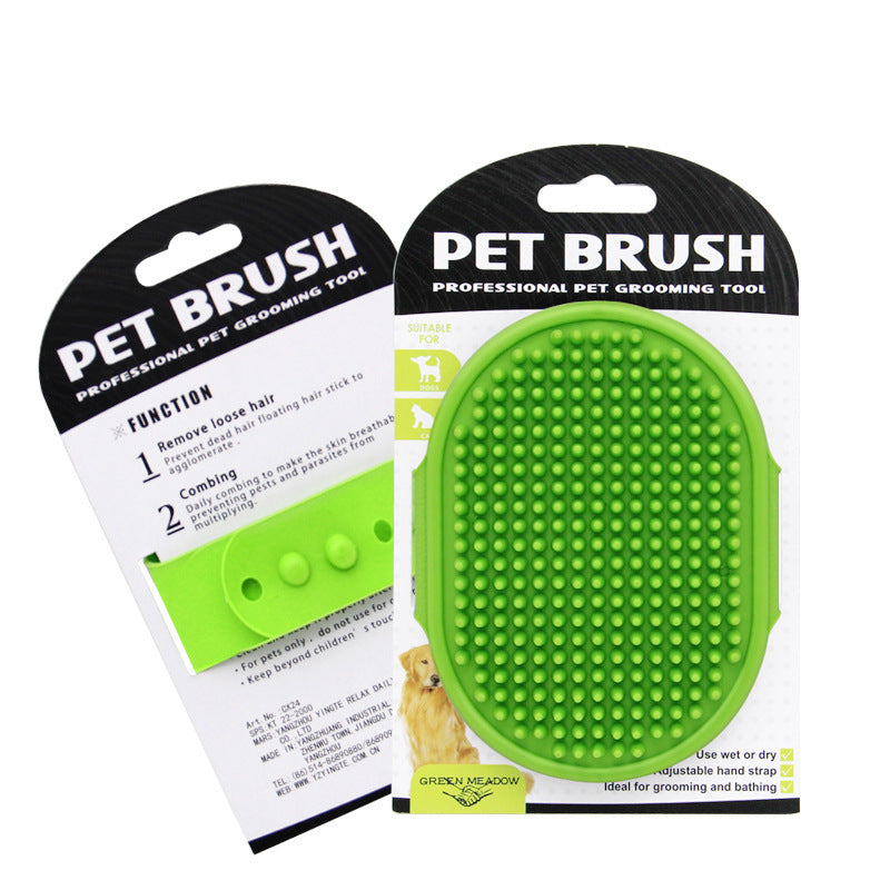 Pet Bath Brush Dog Cleaning Brush Rubber Gloves Animal Bath Comb