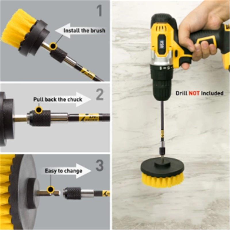 Electric Drill Brush Household Tool Brush Kitchen Electric Cleaning Brush