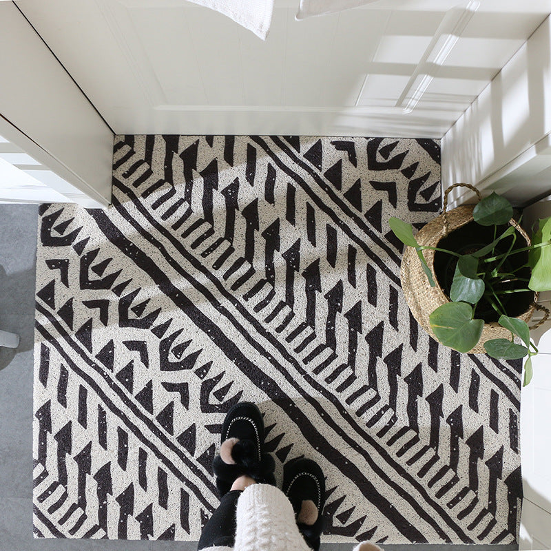 Nordic Floor Mats Home Entrance Door Mats Ins Home Entrance Carpet Entry Door Mat Silk Circle Hallway Net Red Mat