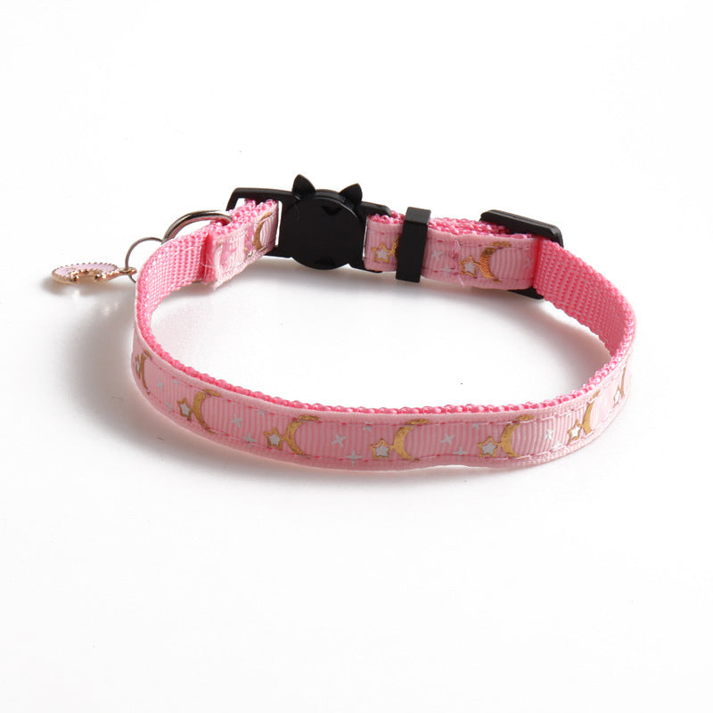 Pet Ribbon Cat Collar Star Moon