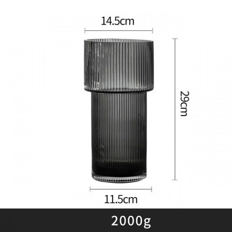 Creative Simple Transparent Glass Vase Water - Raising