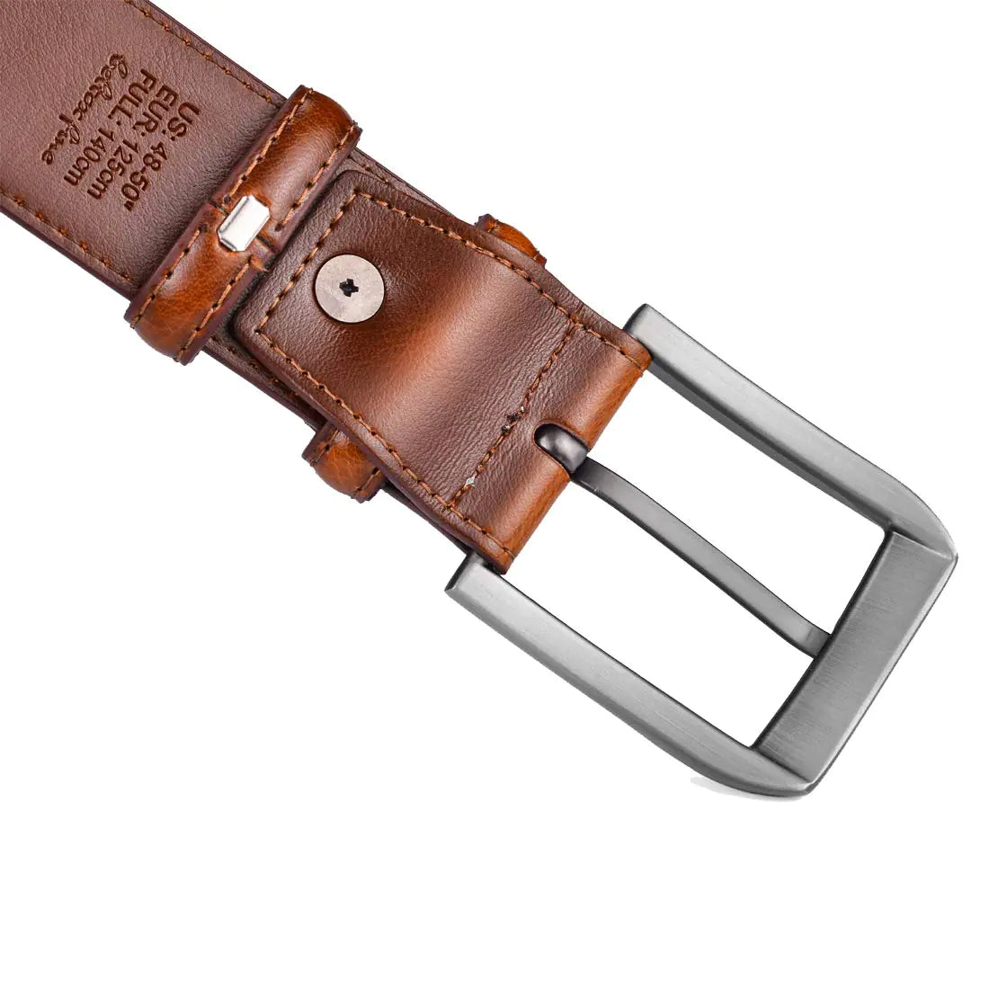 beltox fine Men’s Casual Leather Jeans Belts