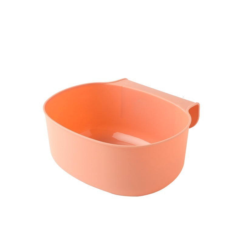 Kitchen cabinet door hanging trash can