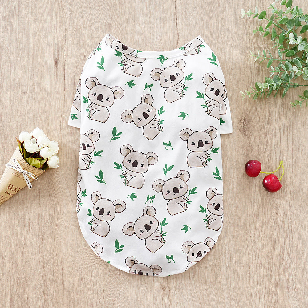 Dog Clothes Full Printed Spring And Autumn Clothing Small Dog Pet Clothing