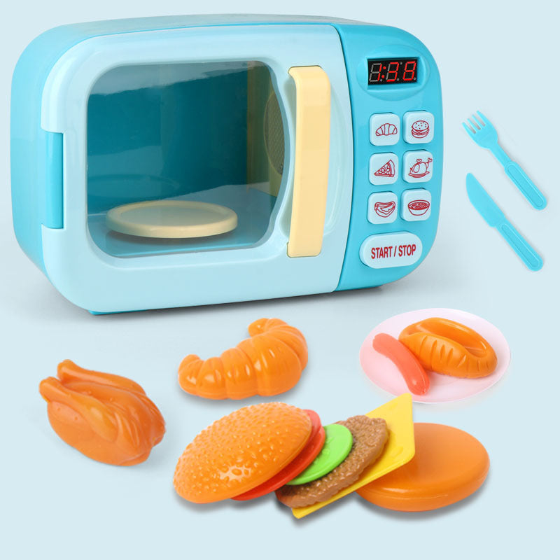 Simulation kitchen electric microwave toy