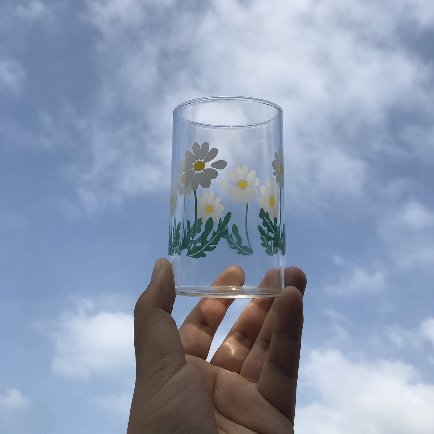 Glass Little Printed Glass Jug Set Summer Cold Water Bottle