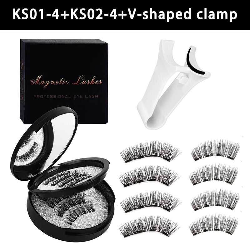 Magnetic Suction False Eyelashes Integrated Soap Holder Glue-free False Eyelashes Thick