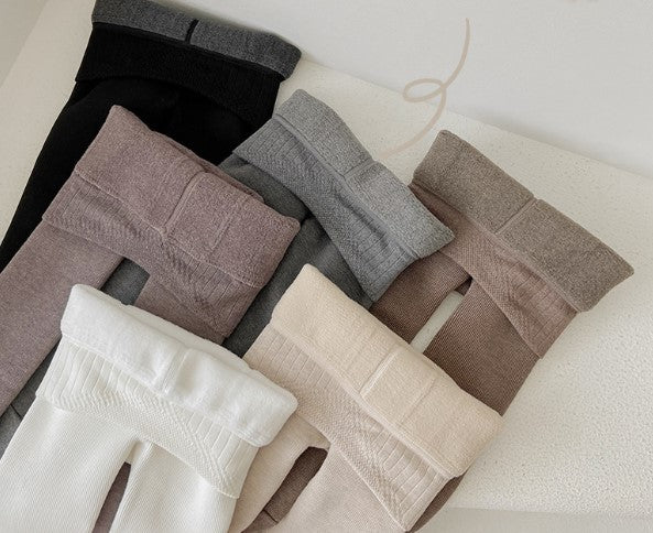 Girls Velvet Padded Leggings