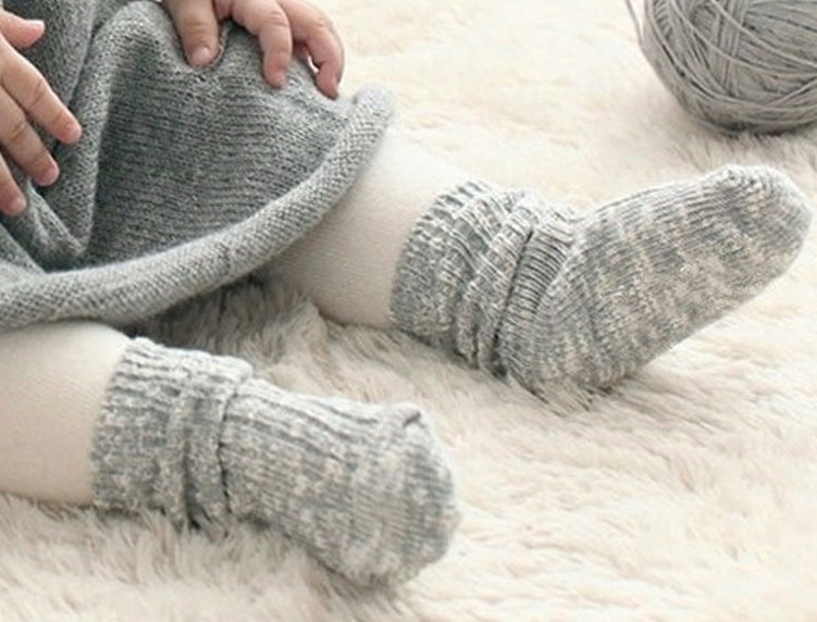 Brand New Kids Socks Solid Candy Color Cotton Baby Anti Slip Warm Soft Socks For Boy Girl Toddler 0-4T