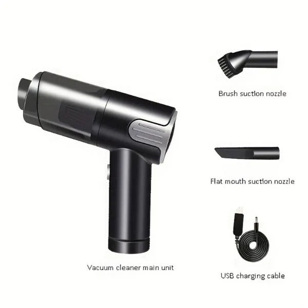 Wireless-silver Car Vacuum Cleaner Wireless Usb Charging Car Vacuum Cleaner Home Handheld Mini Desktop Vacuum Cleaner Portable