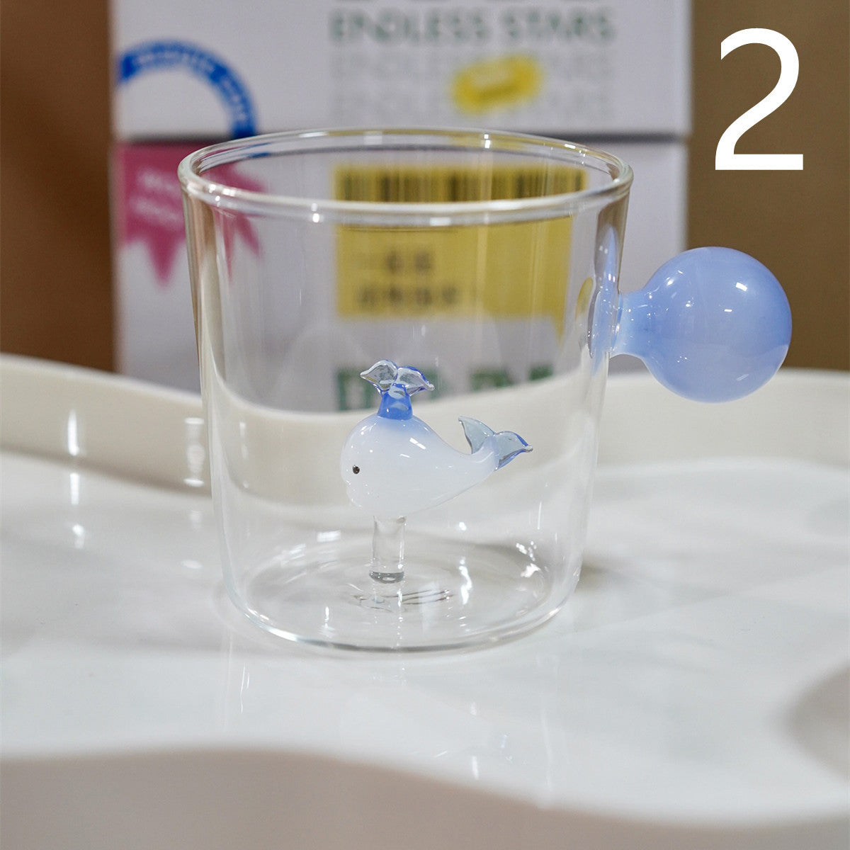 Women's Three-dimensional Animal Glass Water Cup