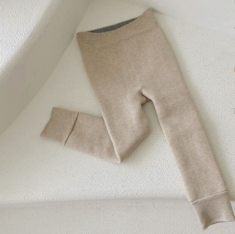 Girls Velvet Padded Leggings