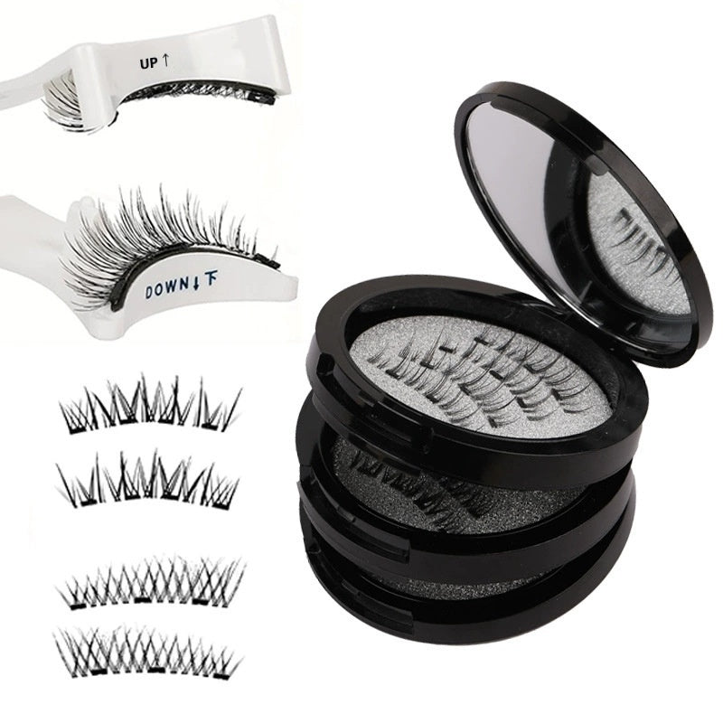 Magnetic Suction False Eyelashes Integrated Soap Holder Glue-free False Eyelashes Thick