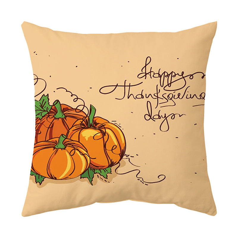 Thanksgiving English Alphabet Sofa Cushion Pillowcase