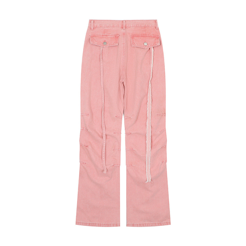 Fashion Personality Loose Denim Trousers Men