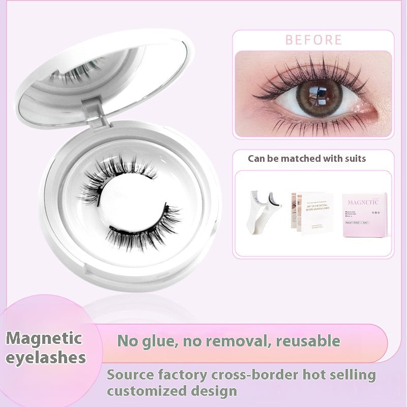 Magnetic Suction False Eyelashes Integrated Soap Holder Glue-free False Eyelashes Thick