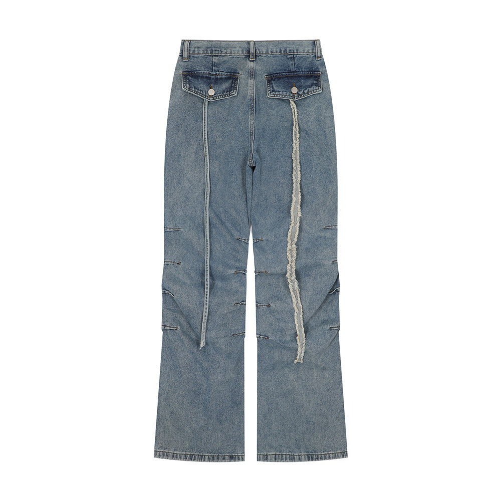 Fashion Personality Loose Denim Trousers Men
