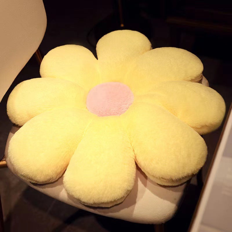 Christmas Multicolor Flower Cushion Soft Stuffed Flower Pillow Home Decor Party Family Reunion For Kids Birthday Christmas Gifts