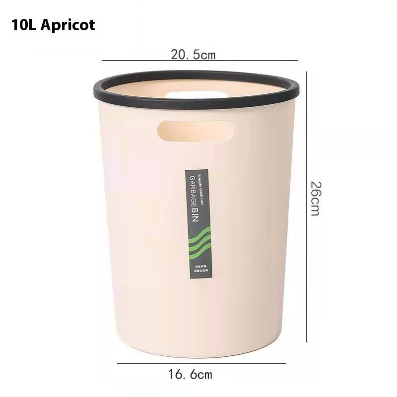 Simple Glossy Color Trash Can Kitchen Large Capacity