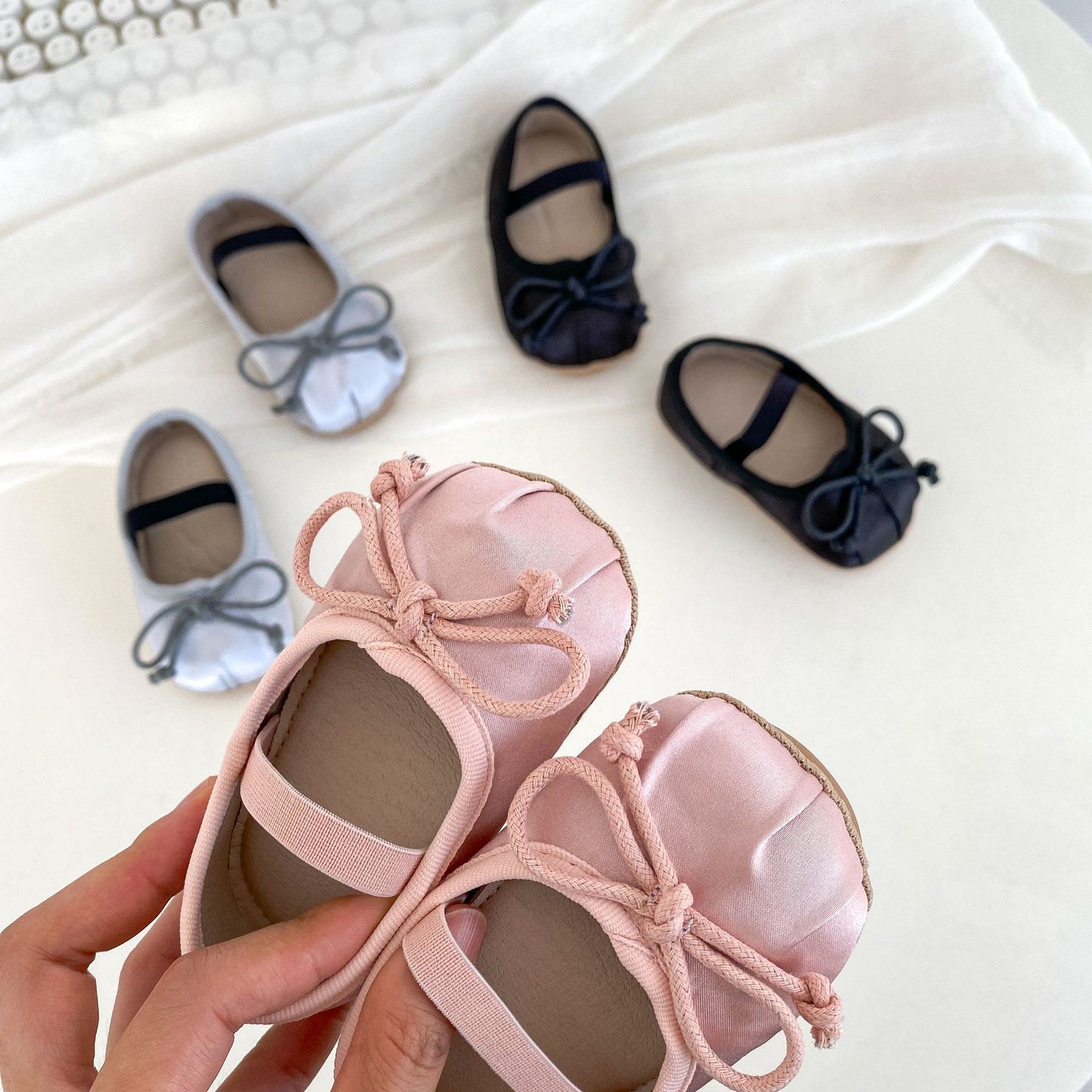 Spring Lace Bow Baby Girl Shoes