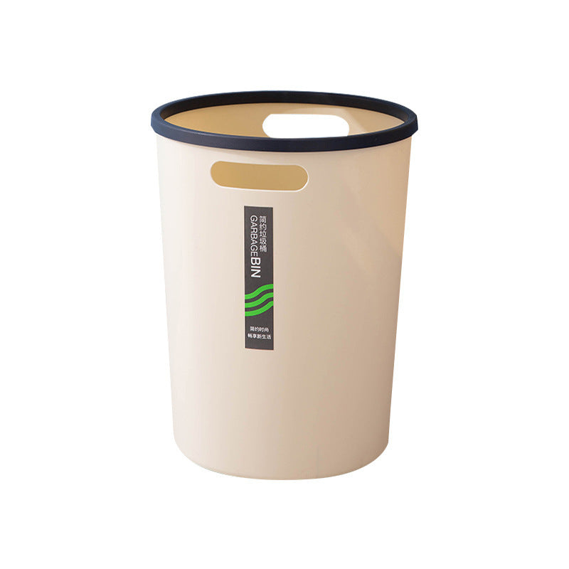 Simple Glossy Color Trash Can Kitchen Large Capacity