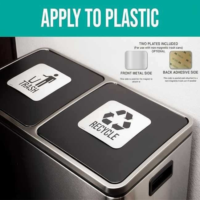 Kitchen Trash Can And Recycling Bin Stickers