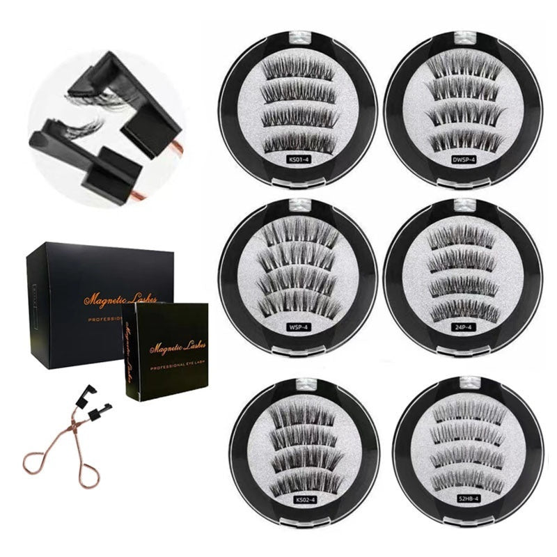 Magnetic Suction False Eyelashes Integrated Soap Holder Glue-free False Eyelashes Thick