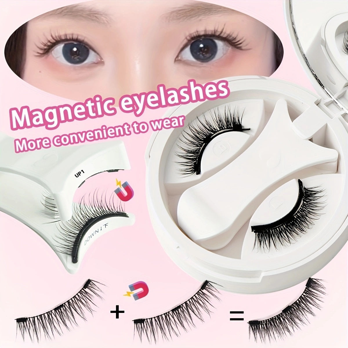 Magnetic Suction False Eyelashes Integrated Soap Holder Glue-free False Eyelashes Thick