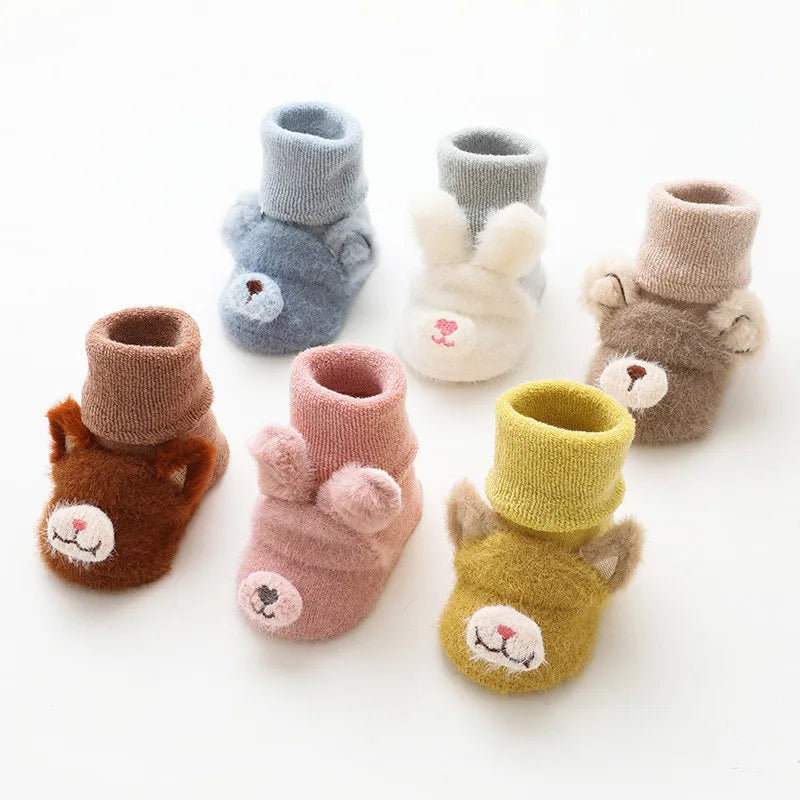 Cartoon Thick Warm Terry Infant Socks