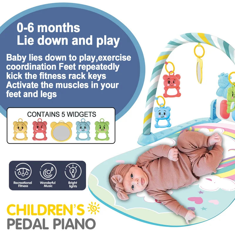Piano Crawling Blanket Pedal Game