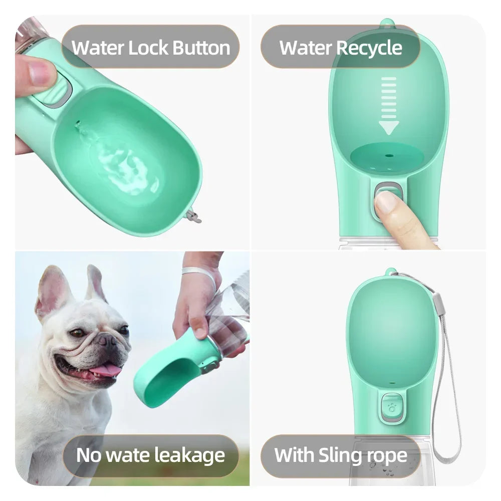 Pet Dog Water Food Bottle Feeder