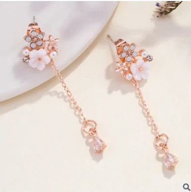 MENGJIQIAO 2019 Korean Cubic Zircon Drop Earrings For Women