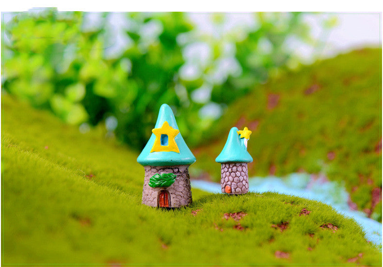 Micro Landscape Ornaments Resin Crafts Cartoon Tree House
