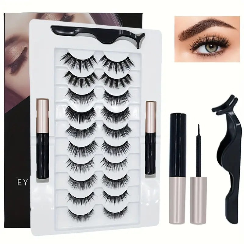 Magnetic Suction False Eyelashes Integrated Soap Holder Glue-free False Eyelashes Thick