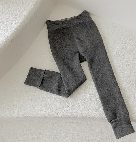 Girls Velvet Padded Leggings