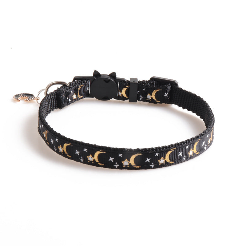 Pet Ribbon Cat Collar Star Moon