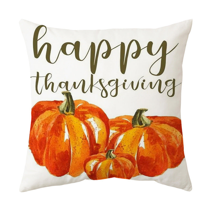 Thanksgiving English Alphabet Sofa Cushion Pillowcase