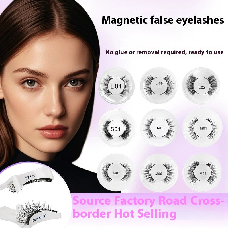 Magnetic Suction False Eyelashes Integrated Soap Holder Glue-free False Eyelashes Thick