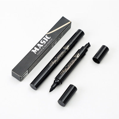 Double-headed Triangle Seal Eyeliner 2-in-1 Waterproof Eyeliner