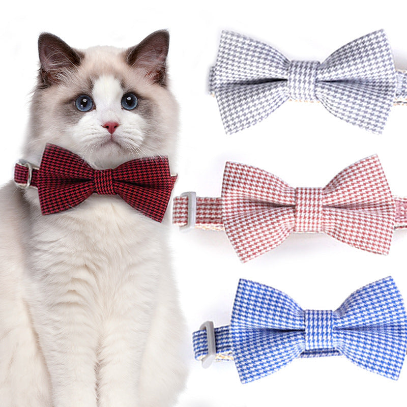 Pet Adjustable Bow Cat Collar