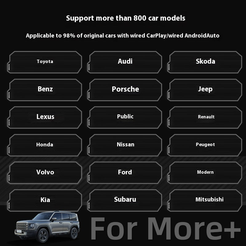 Portable 2 In 1 Wireless Carplay Box Android Auto Adapter