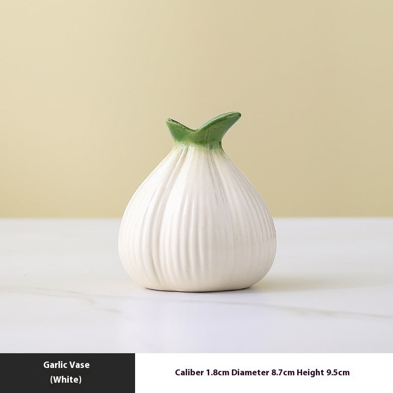 Art Onion Vase Ceramic Small Hydroponic Vase